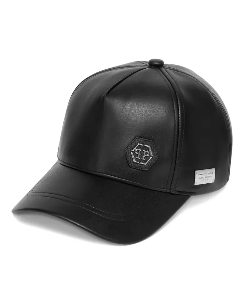 Philipp Plein Baseballkappe mit Logo - Schwarz Schwarz