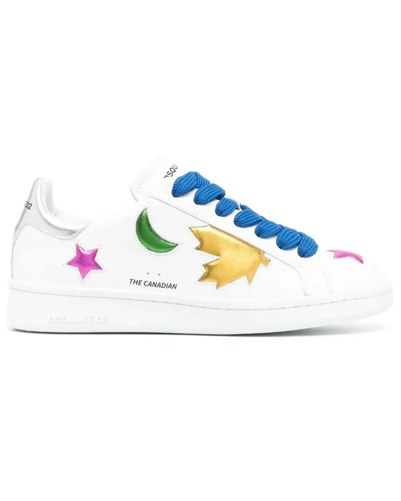 Dsquared2 Sneakers mit Kontrasteinsätzen - Weiß Weiß