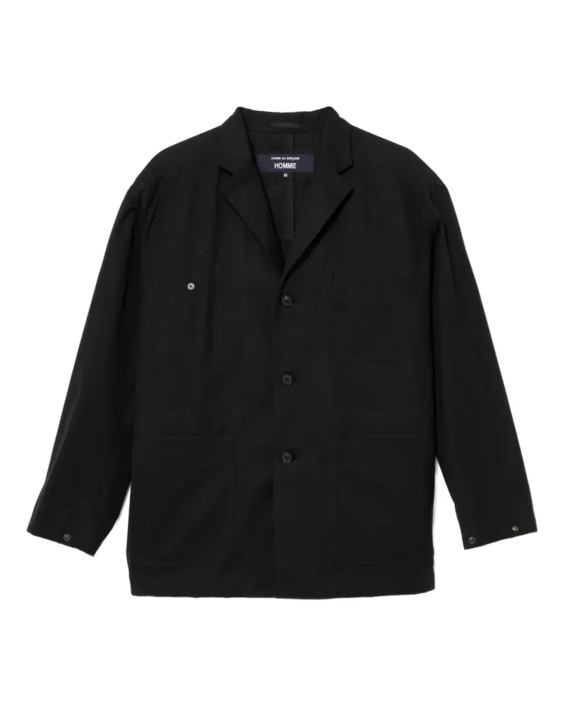 Comme des Garçons Ausgeblichene Hemdjacke - Schwarz Schwarz