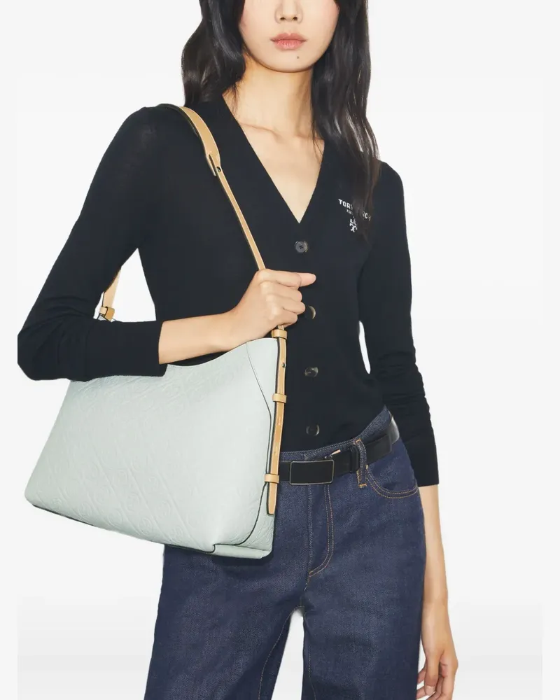 Tory Burch Schultertasche mit T-Monogramm - Grün Grün