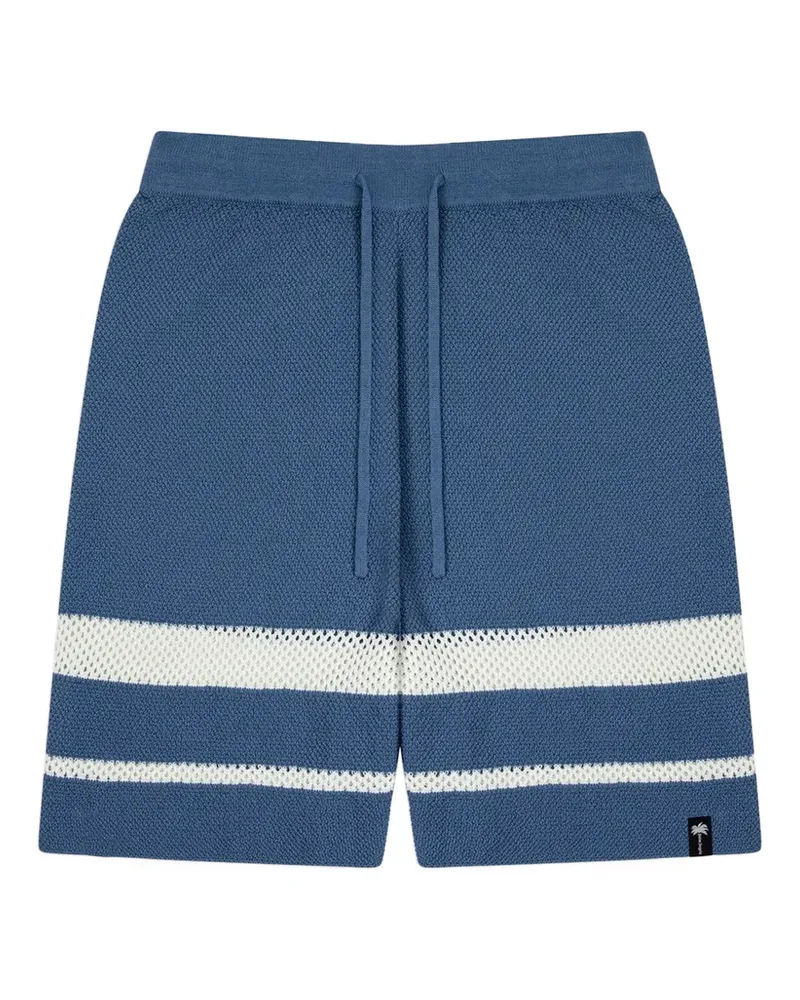 Palm Angels Shorts mit Webstreifen - Blau Blau