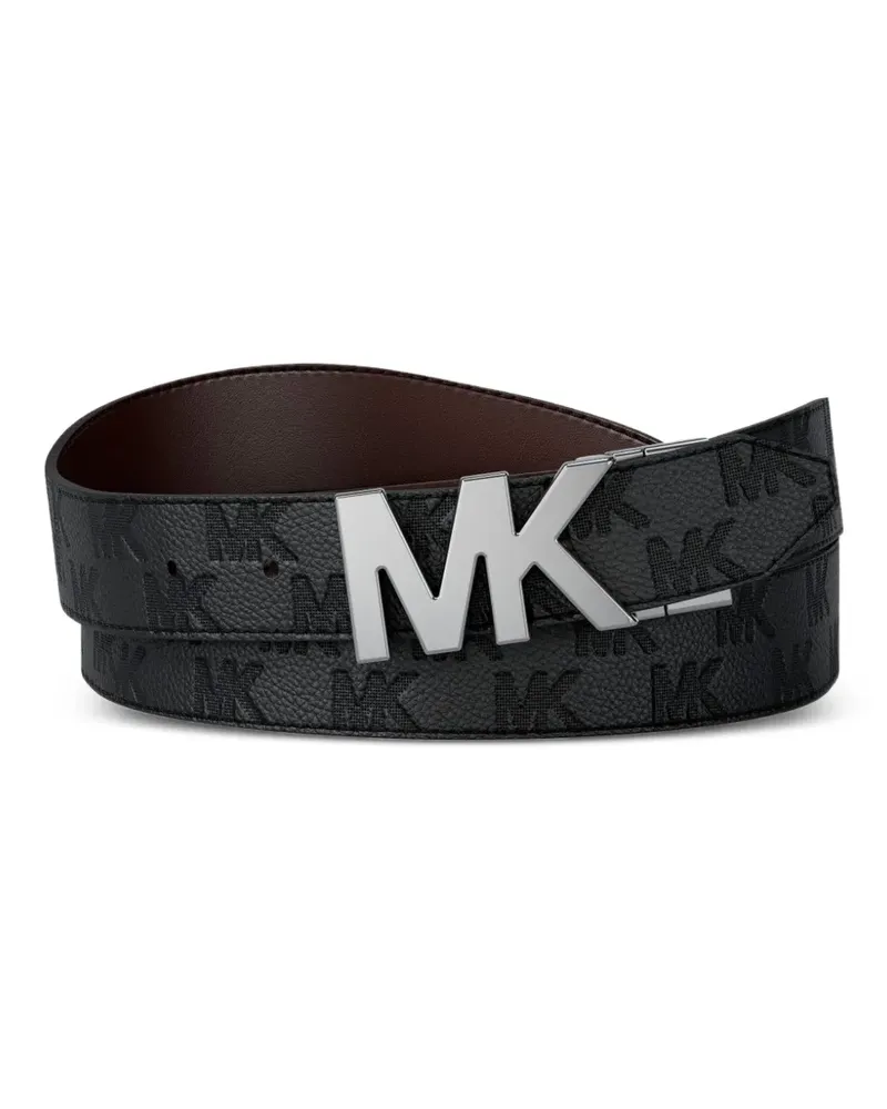 Michael Kors logo buckle belt - Schwarz Schwarz