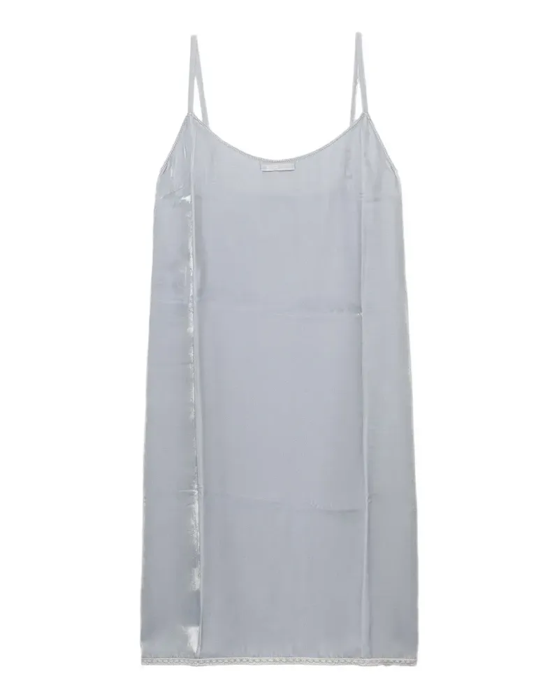 Prada Ausgestelltes Camisole-Kleid mit Spaghettiträgern - Grau Grau