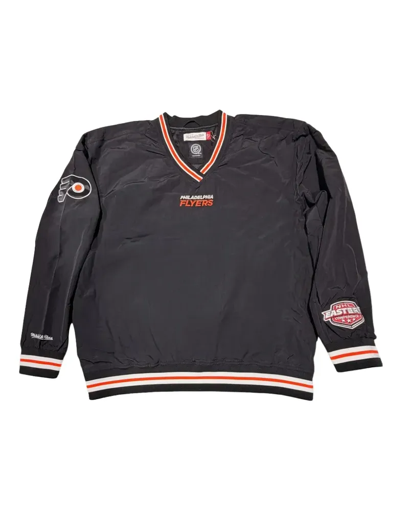 Mitchell & Ness Pullover mit V-Ausschnitt - Schwarz Schwarz