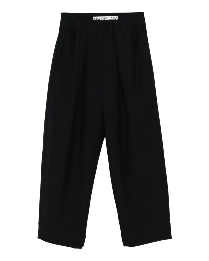 OPEN YY Geraffte Hose - Schwarz Schwarz