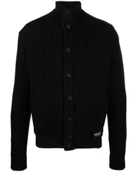 Prada Gerippter Cardigan Schwarz