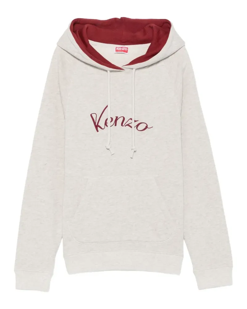 Kenzo Kapuzenjacke mit Logo-Stickerei - Grau Grau