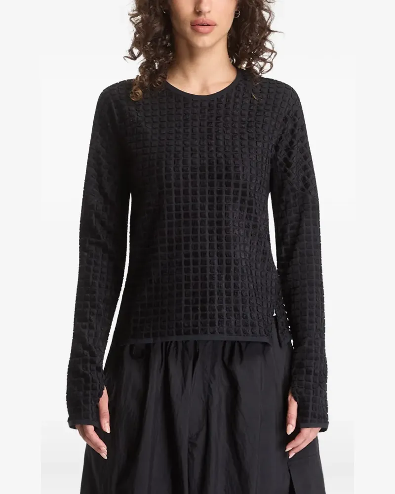 Y-3 reversible long-sleeve T-shirt - Schwarz Schwarz