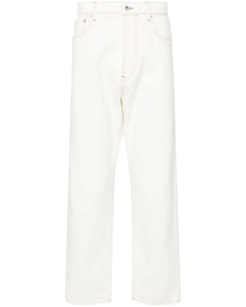 Kenzo Gerade Asagao Cropped-Jeans - Nude Nude