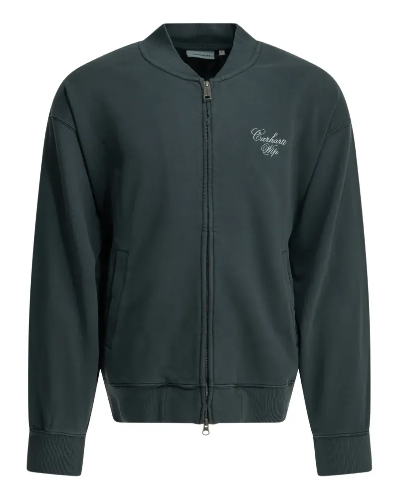 Carhartt WIP Longhand logo-embroidered zip-up sweatshirt - Grün Grün