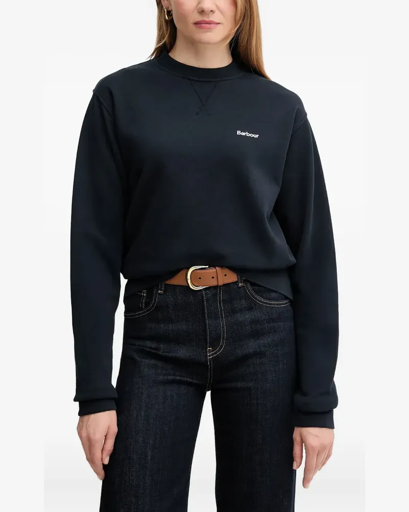 Barbour logo crew-neck sweatshirt - Blau Blau