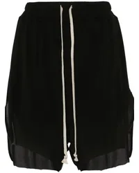 Rick Owens Ungesäumte Shorts Schwarz