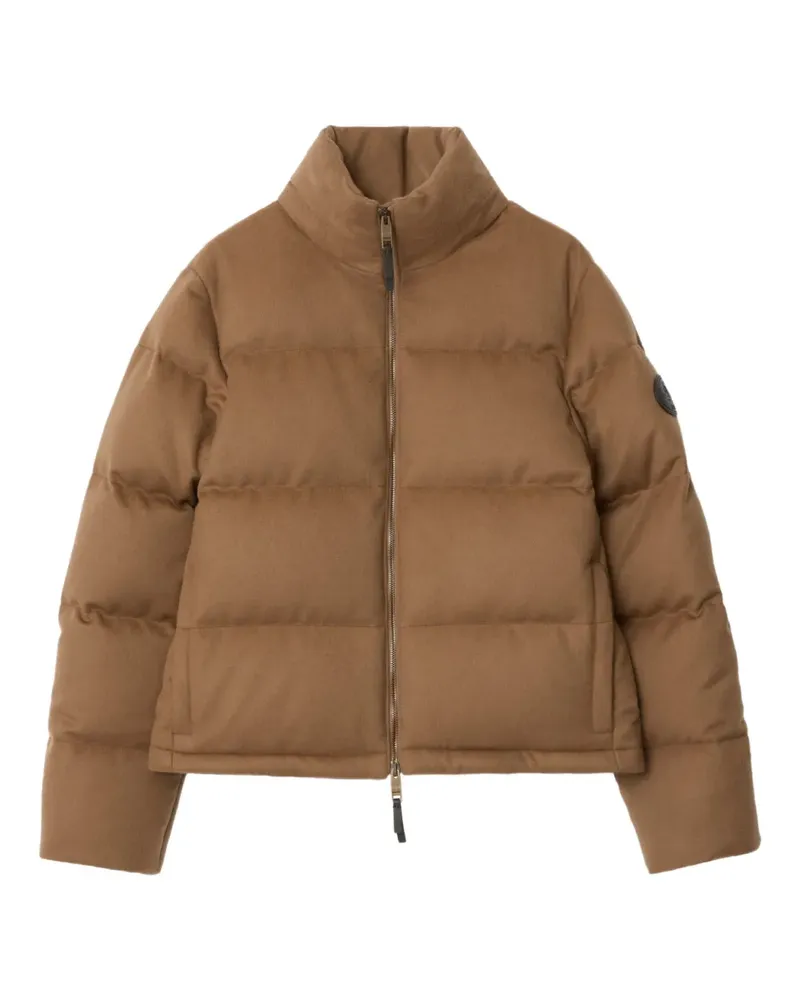 Burberry funnel-neck puffer jacket - Braun Braun