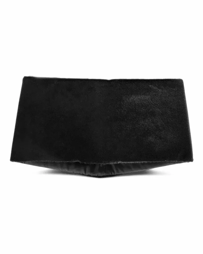Lanvin Schlauchschal aus Kalbsfell - Schwarz Schwarz