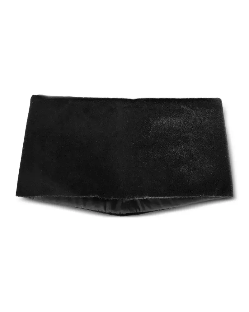 Lanvin Schlauchschal aus Kalbsfell - Schwarz Schwarz