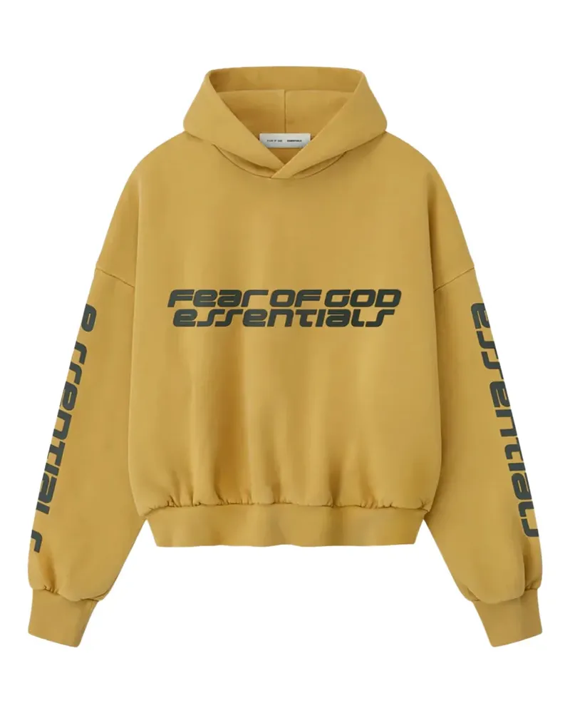 Fear of God Hoodie aus Fleece mit Print - Gelb Gelb