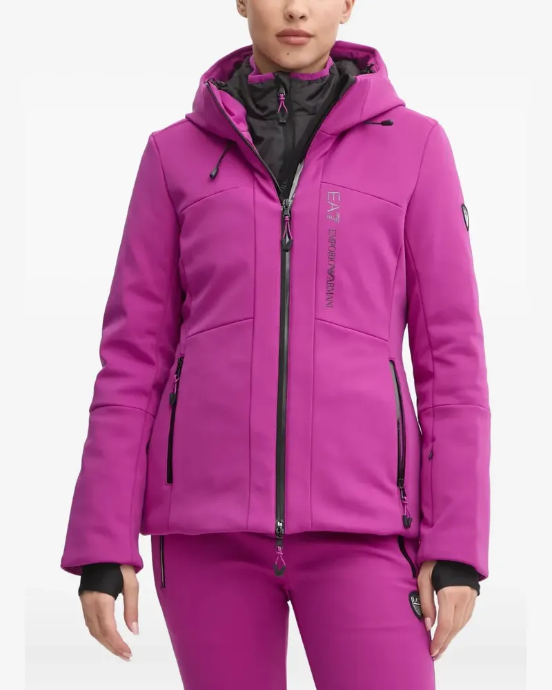 EA7 quilted zip-up jacket - Rosa Rosa