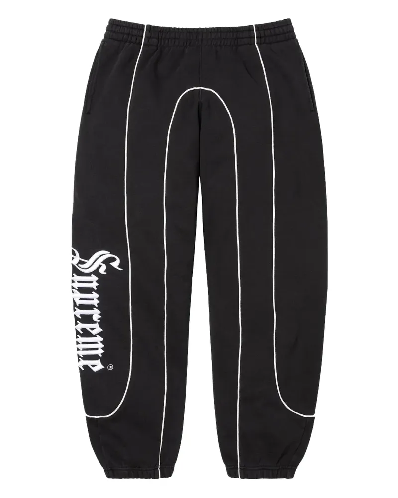 Supreme Being Curve Piping Jogginghose - Schwarz Schwarz