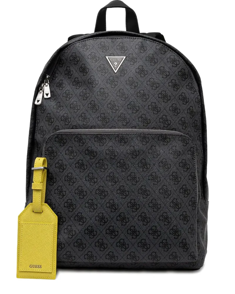 Guess Vezzola Rucksack mit Monogramm - Schwarz Schwarz
