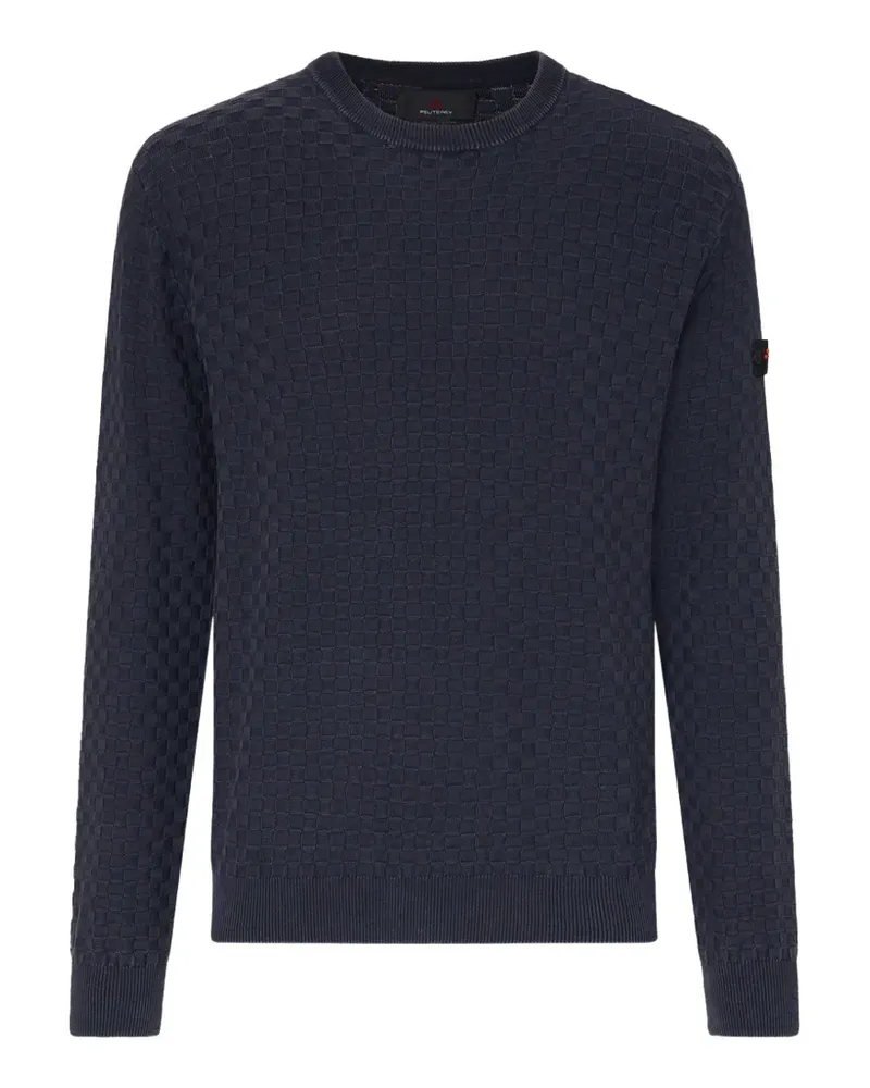 Peuterey textured crew-neck sweater - Blau Blau