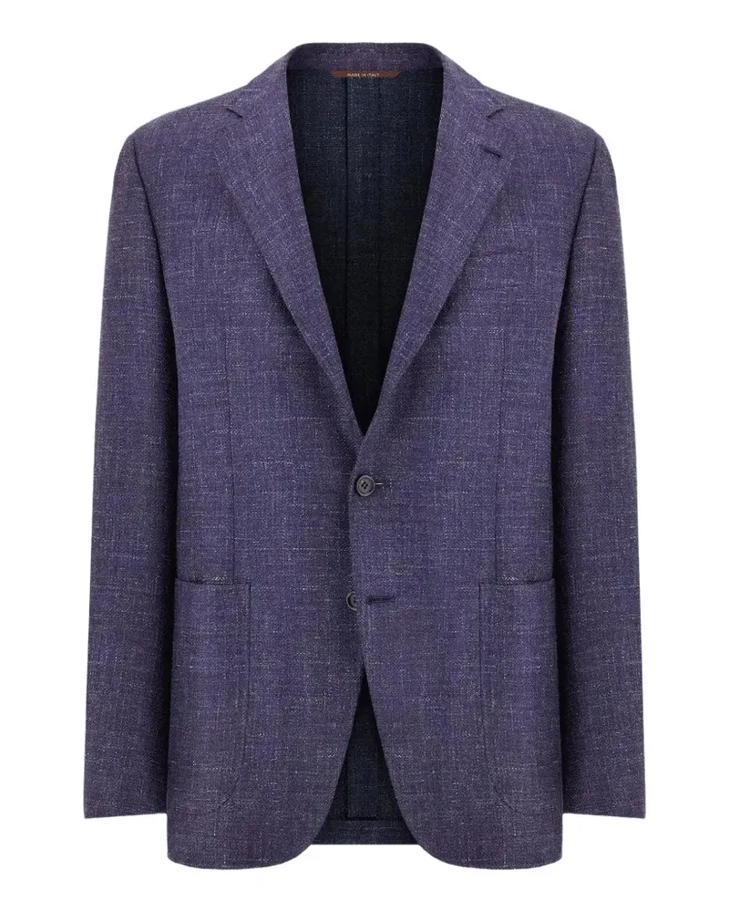 Canali single-breasted blazer - Blau Blau