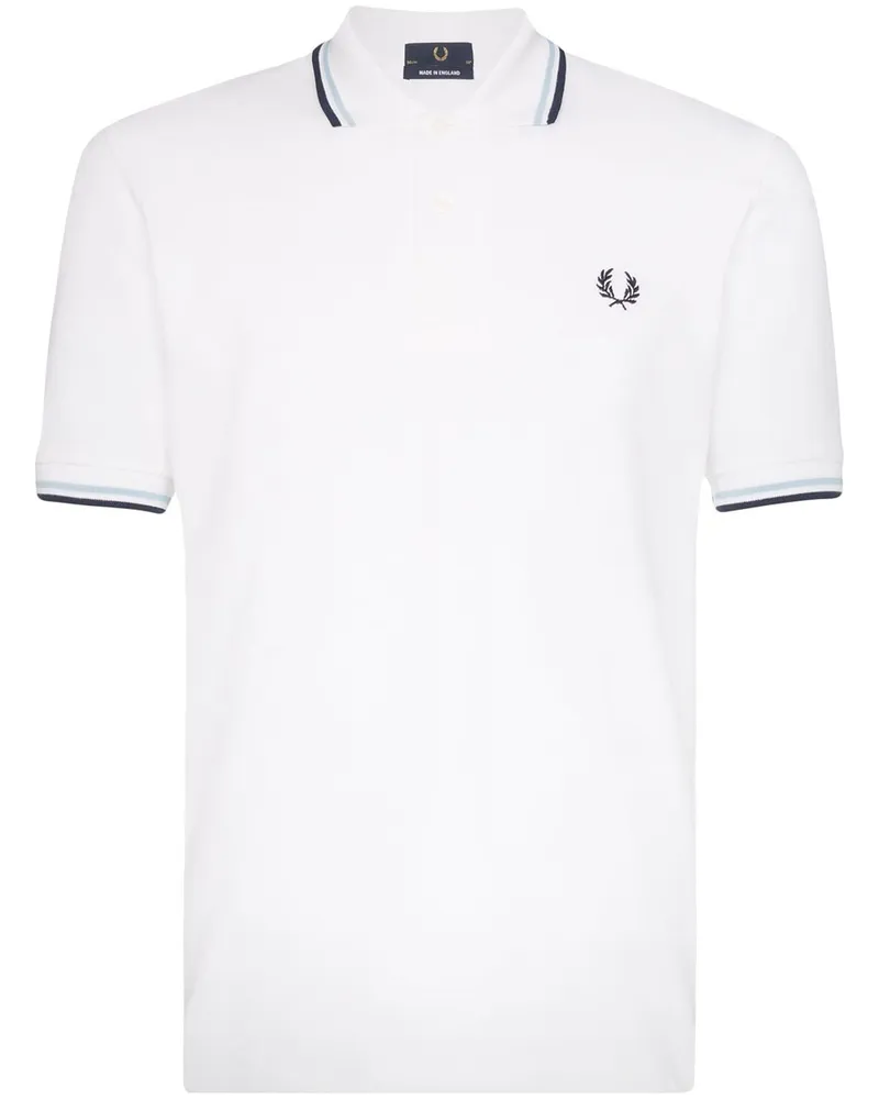 Fred Perry Poloshirt mit Streifen - Weiß Weiß