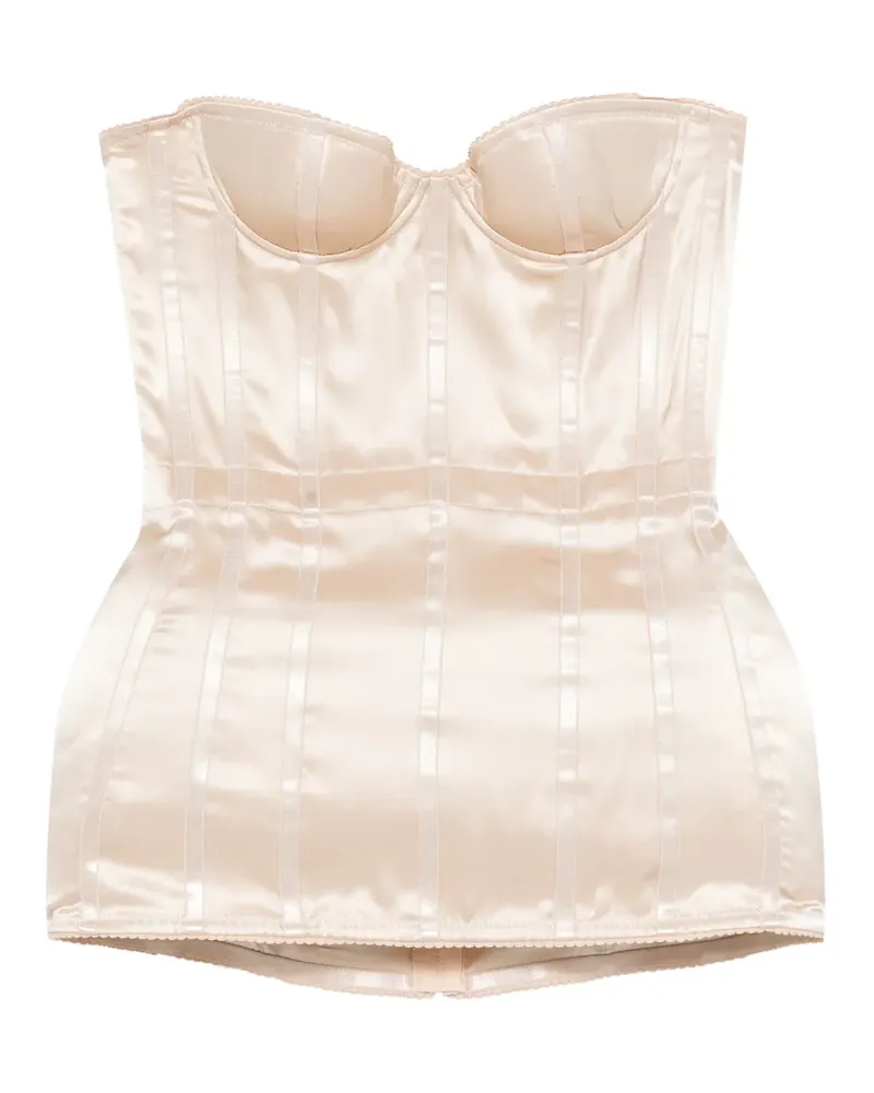 Magda Butrym silk corset top - Nude Nude