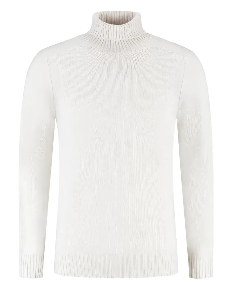 Gran Sasso turtleneck ribbed sweater - Weiß Weiß