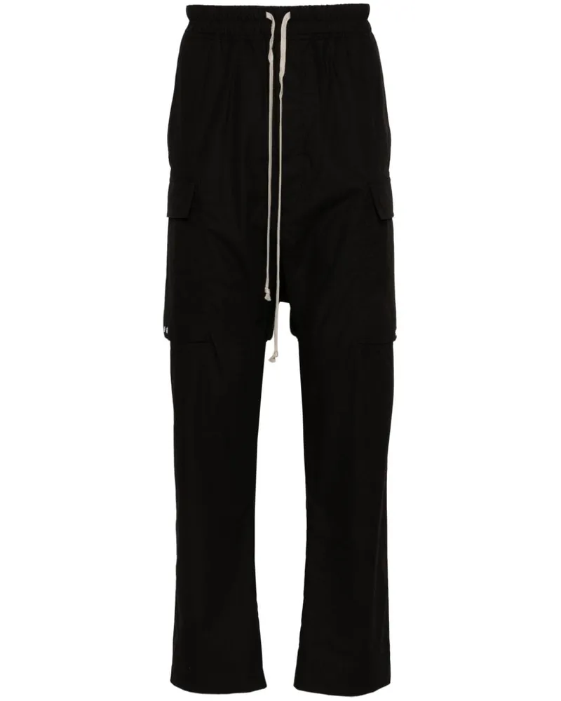 Rick Owens Cargohose mit tiefem Schritt Schwarz