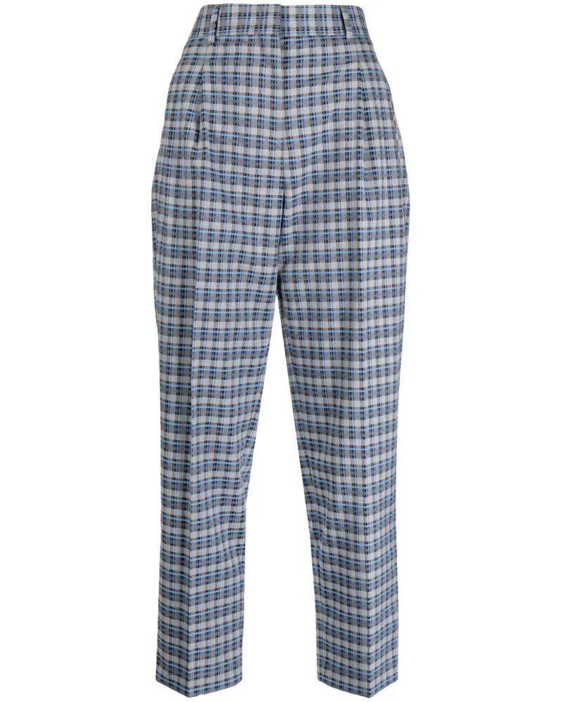 Paul Smith Karierte Cropped-Hose - Blau Blau