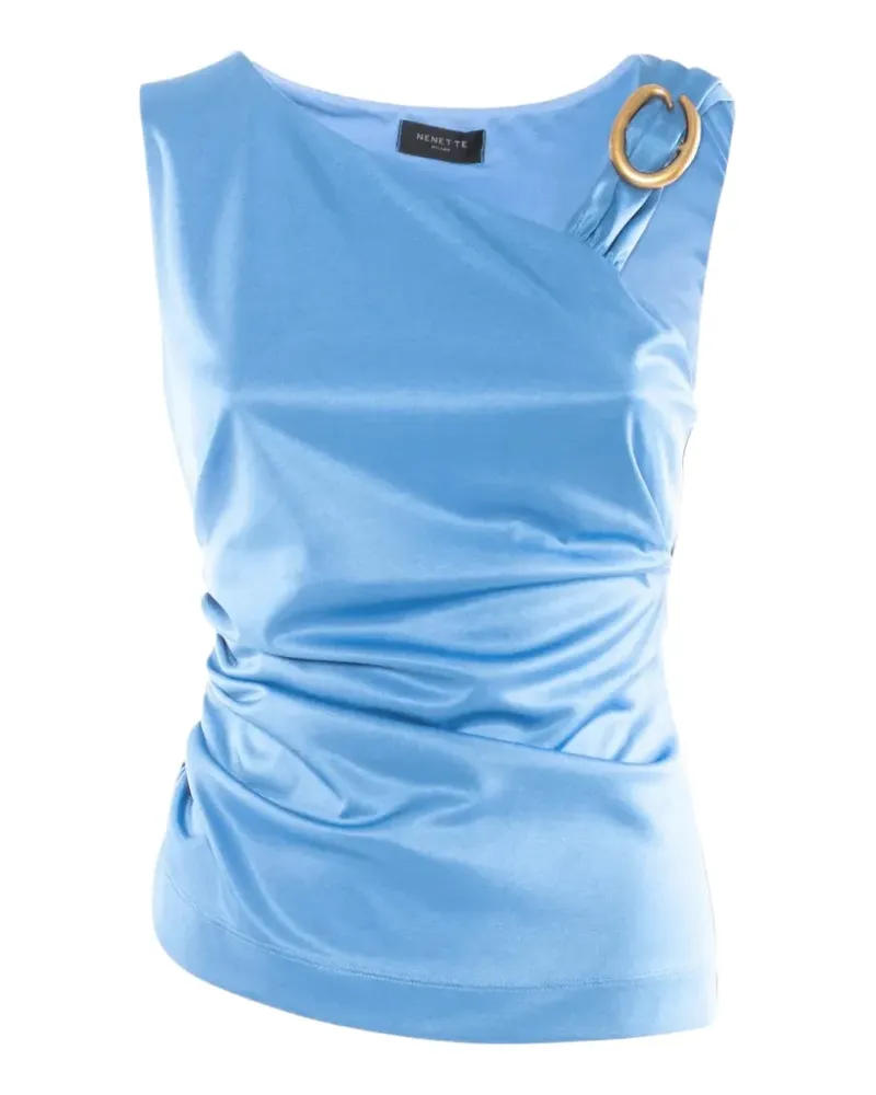 NENETTE Bluse aus Satin - Blau Blau