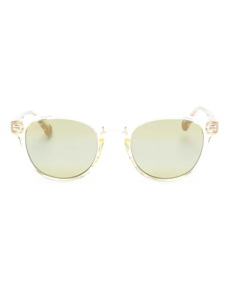 Maui Jim Hiehie Sonnenbrille mit rundem Gestell - Gelb Gelb