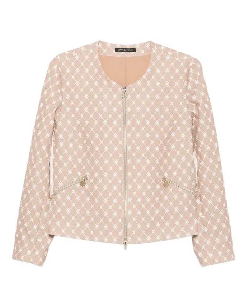 Betty Barclay Jacke mit geometrischem Print - Nude Nude