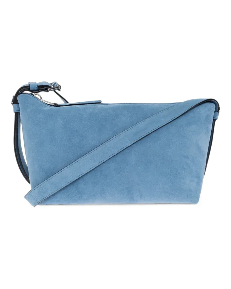 Moschino Schultertasche aus Wildleder - Blau Blau