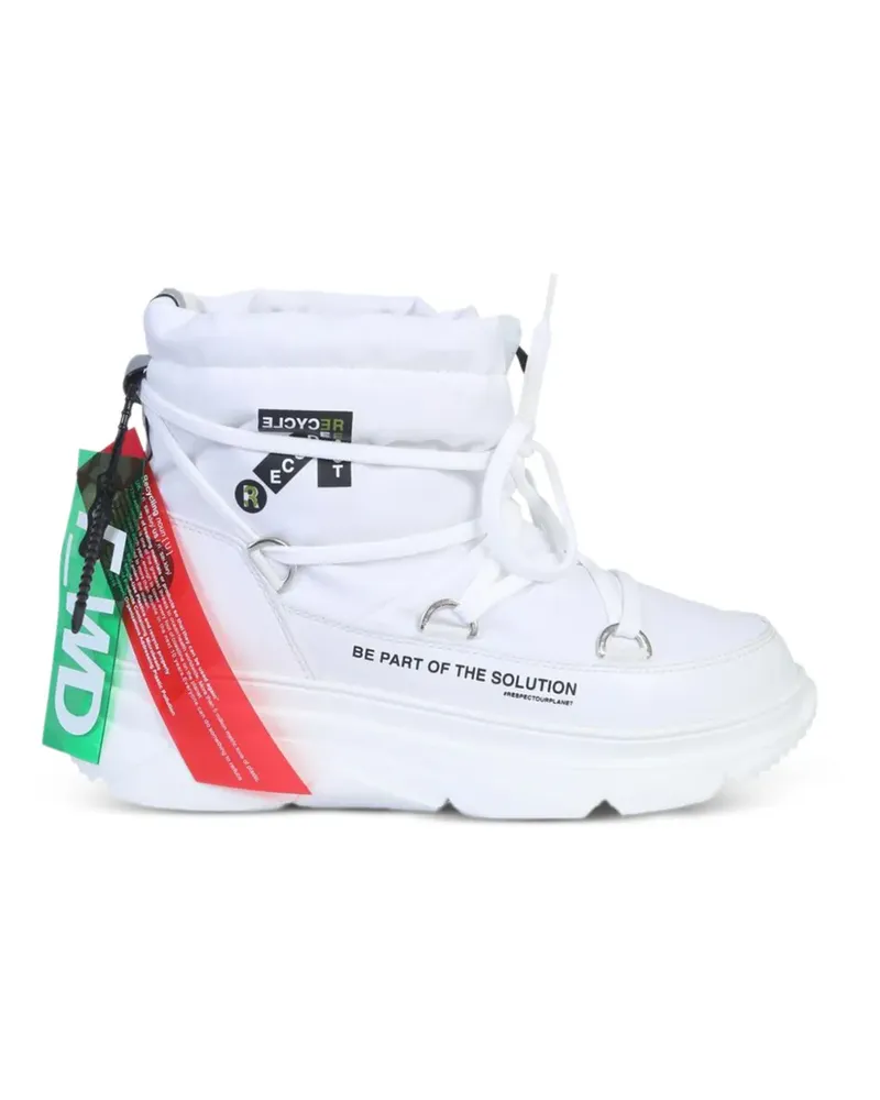 F_wd Schnürstiefel mit Plateau - Weiß Weiß