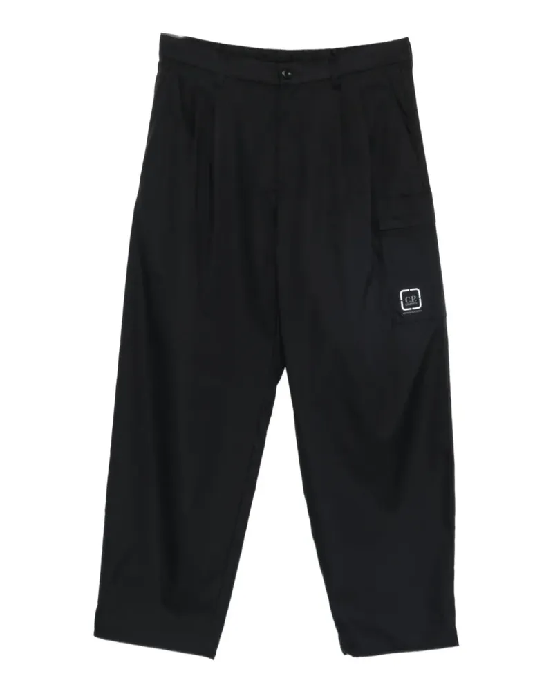 C.P. Company Metropolis Series pleated cargo pants - Schwarz Schwarz