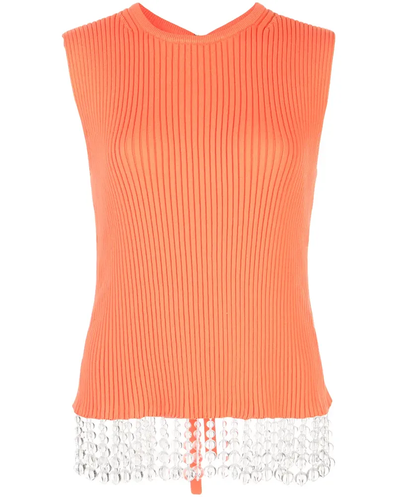 Opening Ceremony Top mit Perlen - Orange Orange