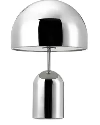 Tom Dixon Tragbare Bellhop Tischlampe Silber