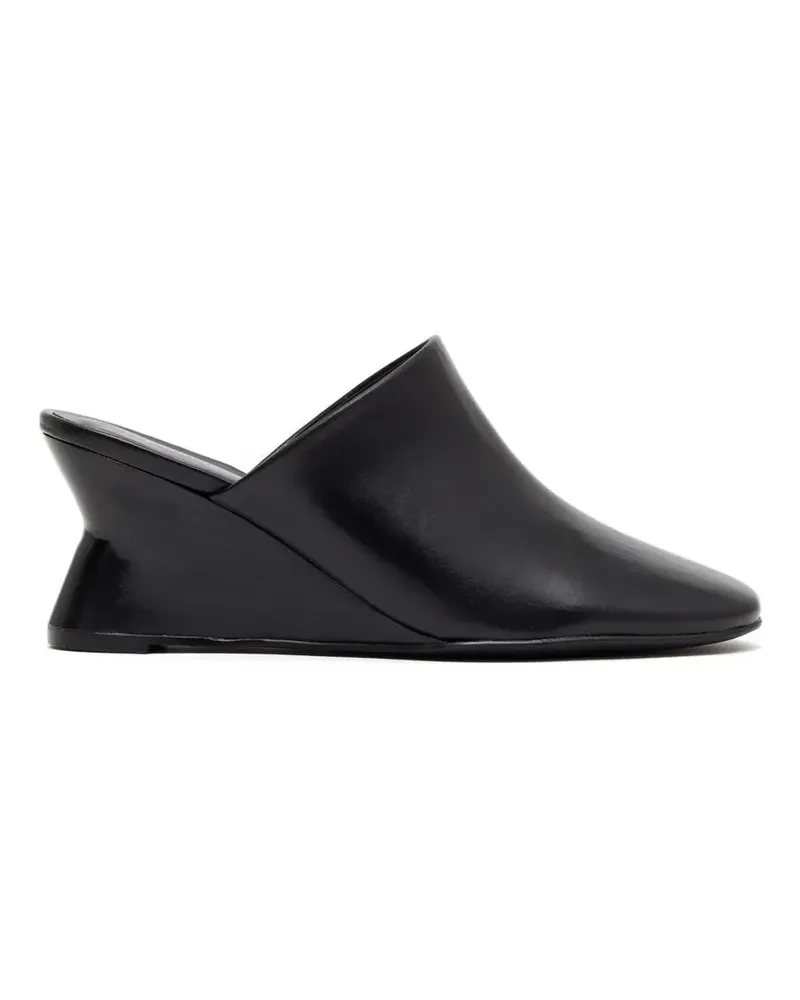 Paloma Wool wedge-heel leather mules - Schwarz Schwarz