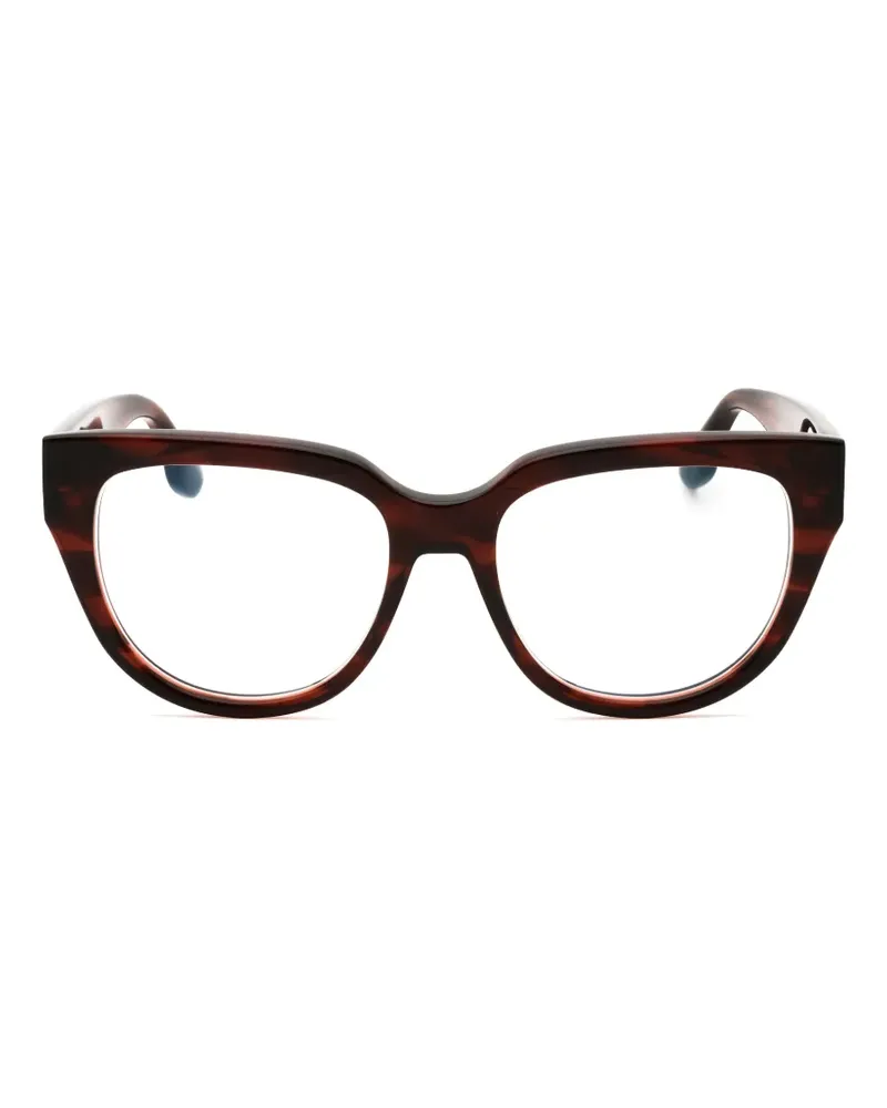 Victoria Beckham Brille mit rundem Gestell - Braun Braun