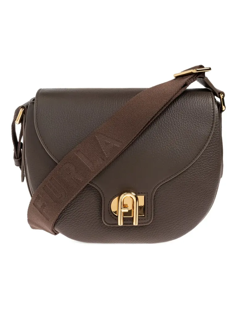Furla Kleine Lotus Schultertasche - Braun Braun