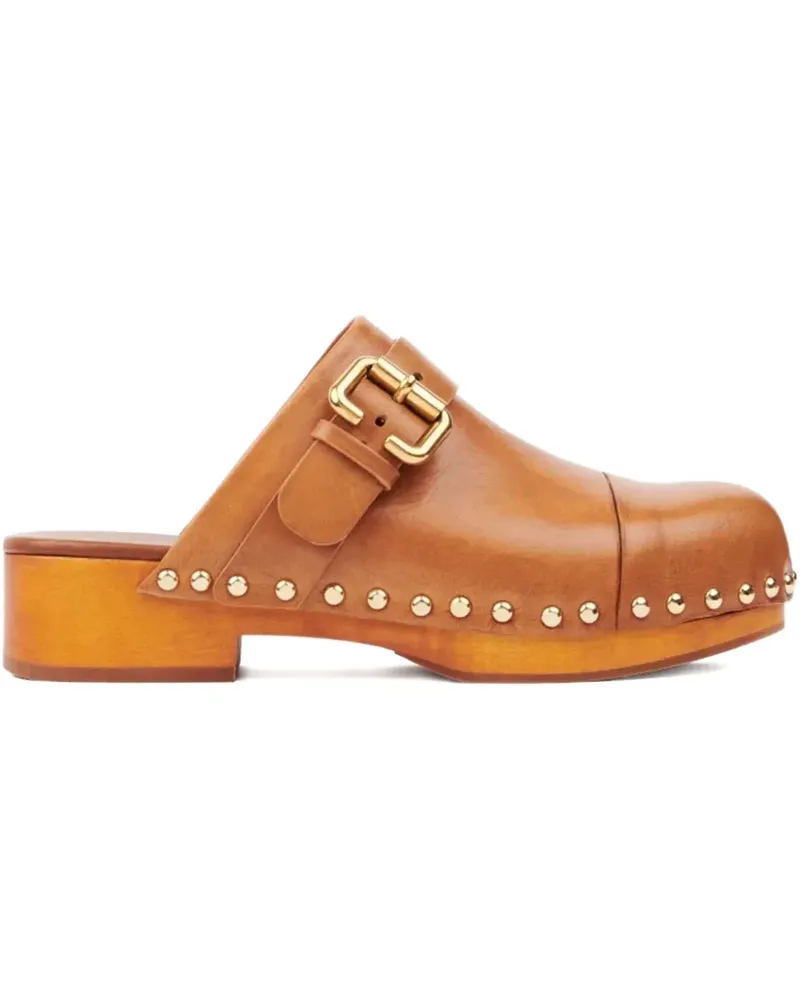 Chloé Jeannette Clogs - Braun Braun