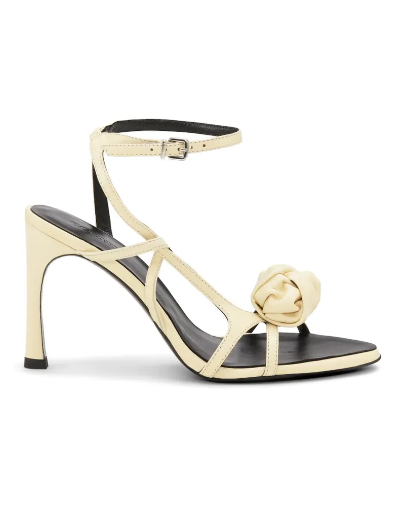 ROTATE Birger Christensen Knot Sandalen aus Leder - Nude Nude