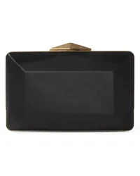 Jimmy Choo Clutch mit Satin-Finish Schwarz