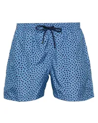 Canali Badeshorts mit Polka Dots Blau