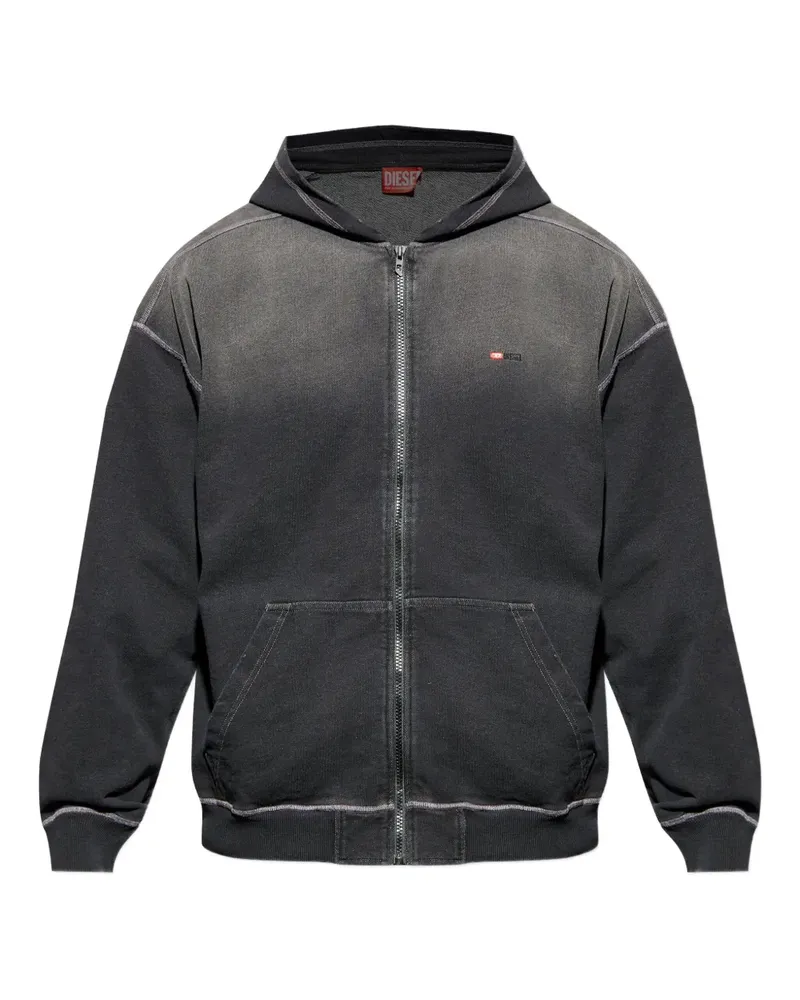 Diesel S-Blaxto Hoodie mit Reißverschluss - Grau Grau