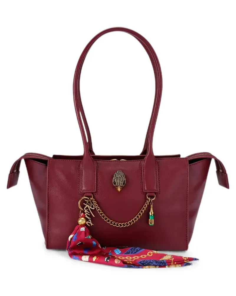 Kurt Geiger Mini Schultertasche mit Adlerverzierung - Rot Rot