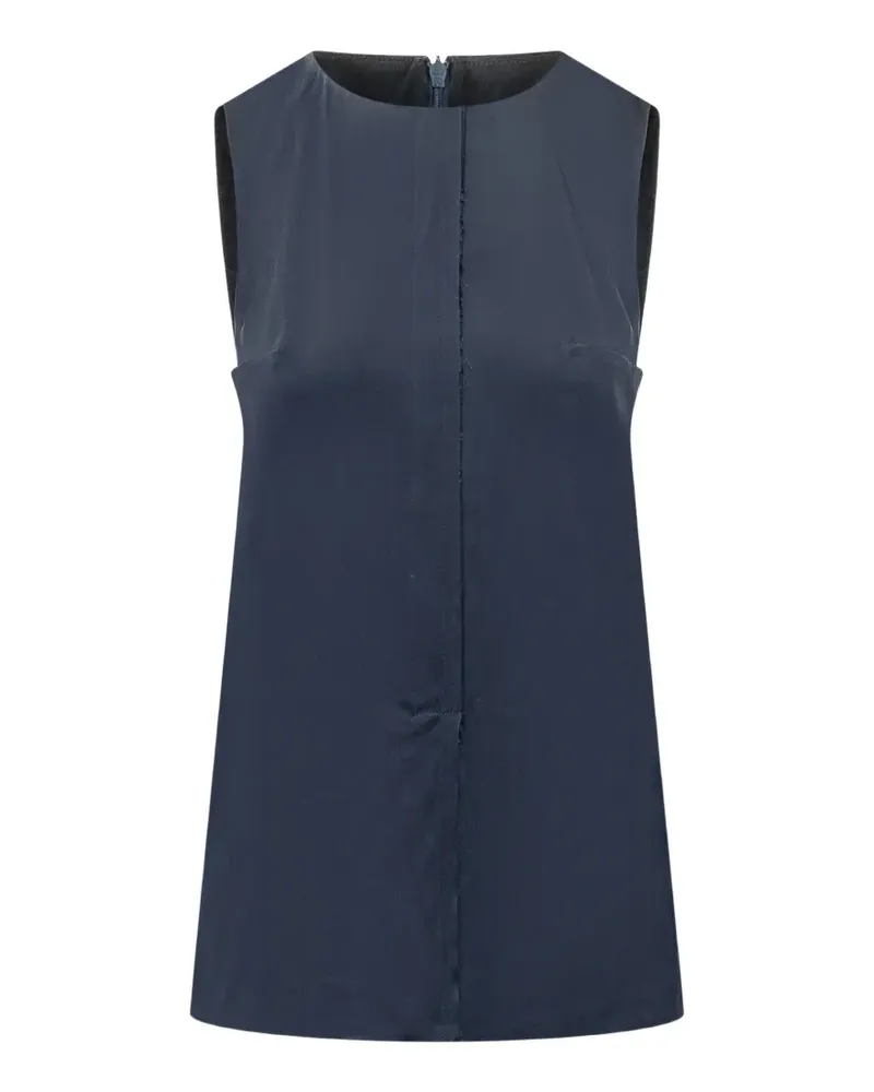 Seafarer raw-edge sleeveless top - Blau Blau