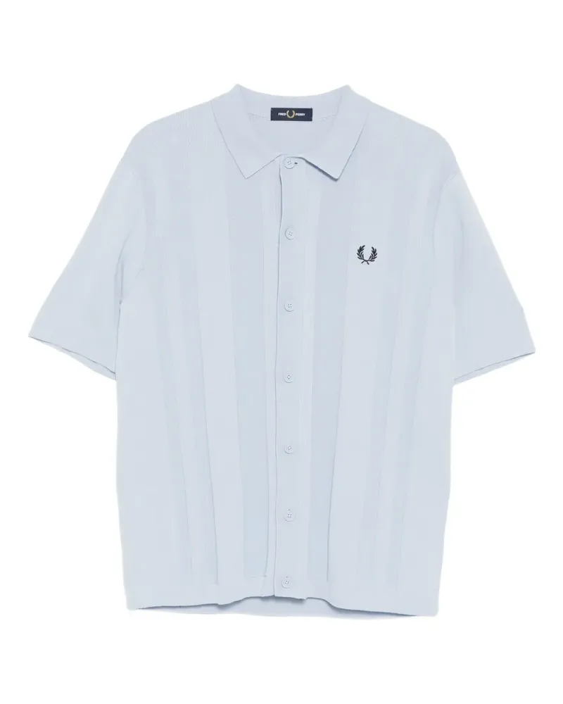 Fred Perry Cardigan mit Logo-Stickerei - Blau Blau