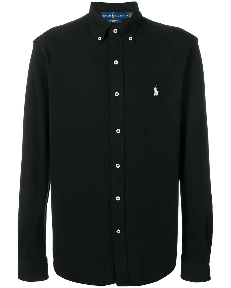 Ralph Lauren Button-down-Hemd mit Logo - Schwarz Schwarz